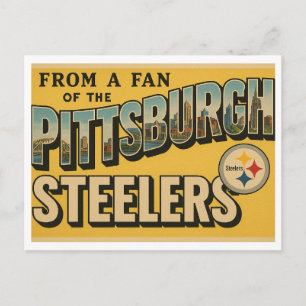 Pittsburgh Steeler Fan Club Vintage-Style Postcard