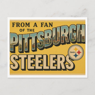 Pittsburgh Steeler Fan Club Vintage-Style Postcard