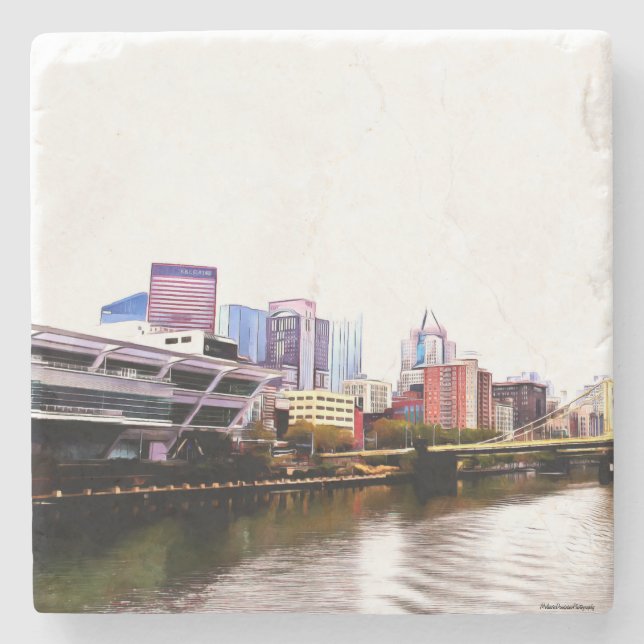 Pittsburgh Stone Coasters (Front)
