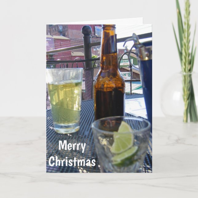 PITTSBURGH STYLE CHRISTMAS WISHES JUST FOR YOU HOLIDAY CARD (Front)