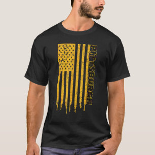 Pittsburgh USA Flag Patriotic American City Of Pit T-Shirt