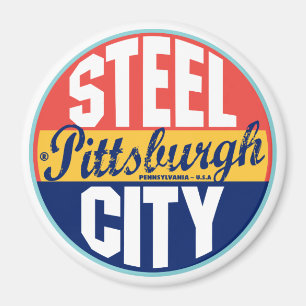Pittsburgh Vintage Label Magnet
