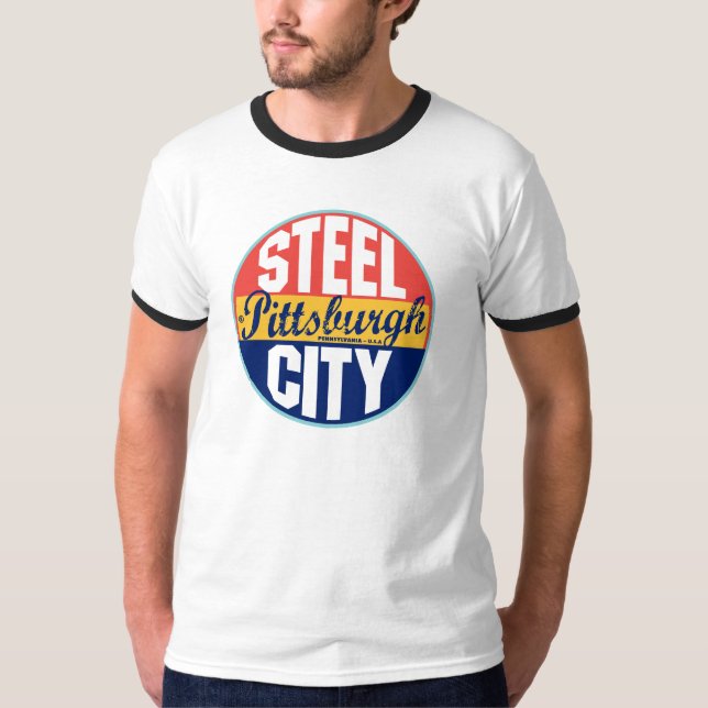 Pittsburgh Vintage Label T-Shirt (Front)