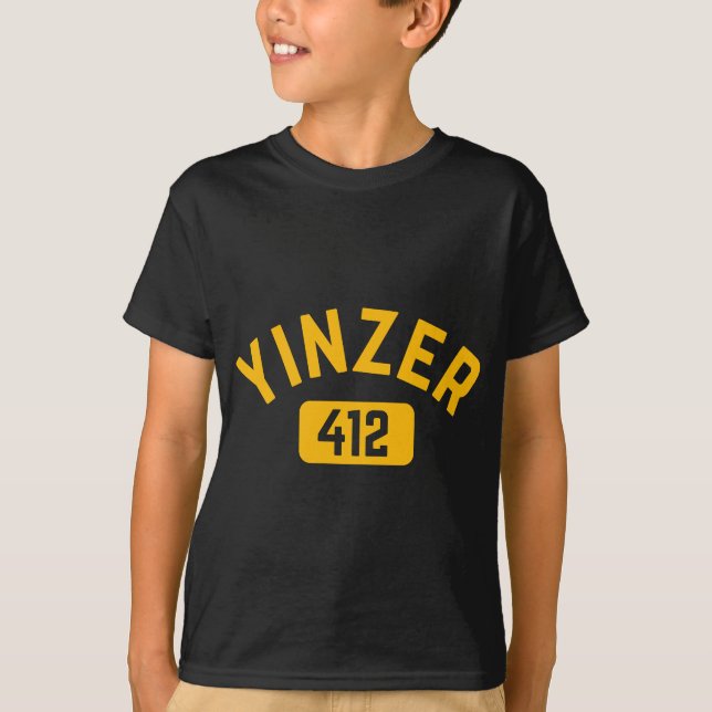 Pittsburgh Yinzer 412 Steel City Yinz Pennsylvania T-Shirt (Front)