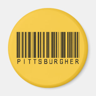 Pittsburgher Barcode Magnet
