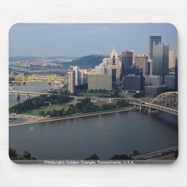Pittsburgh's Golden Triangle, Pennsylvania, U.S.A. Mouse Mat (Front)