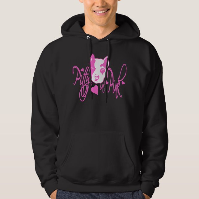 Pitty in Pink Black Hoodie (Front)