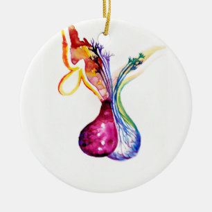 Pituitary structure ceramic tree decoration