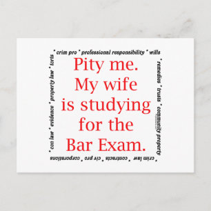 Pity me...wife postcard