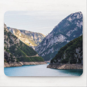 Piva river canyon in the northern Montenegro. Mouse Mat