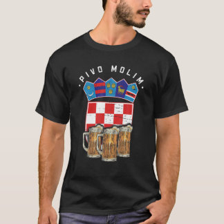 Pivo Molim Croatian Beer Lovers Travelers T-Shirt