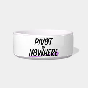 Pivot to Nowhere   Modern Ceramic Pet Bowl
