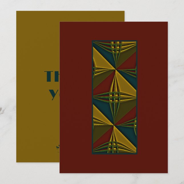 "Pivotal & Colourful" (Personalise) Flat Note Card (Front/Back)