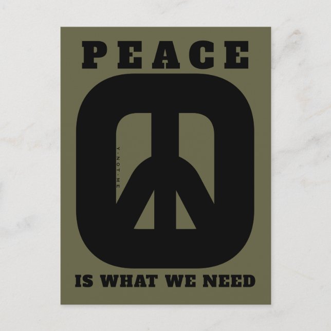 PIWWNEED PEACE2 (IWWN) POSTCARD (Front)