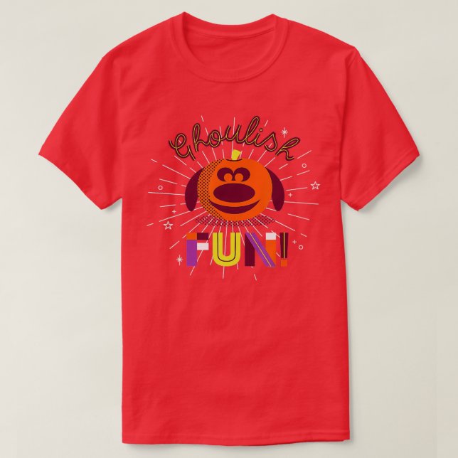 PIXAR Up Dug Halloween Ghoulish Fun  T-Shirt (Design Front)