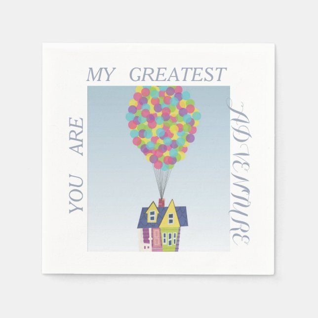 Pixar Up movie napkin (Front)