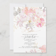 PixDezin Watercolor Blush Sweetpeas Baptism