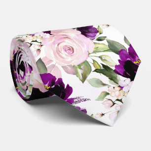 PixDezine H2 Flowers Magenta Blush Roses Tie