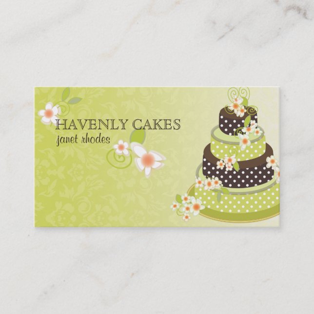 PixDezine Pandana Green Bakery/pâtisserie Business Card (Front)