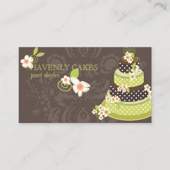 PixDezine Pandana Green Bakery/pâtisserie Business Card (Front)