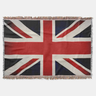 PixDezine Union Jack/Vintage Colour Throw Blanket