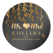 PixDezine Willow Leaves/Faux Gold/DIY background