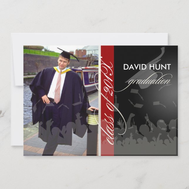 PixDezines 2011 Graduation/Photo/Cap+Gown Invitation (Front)