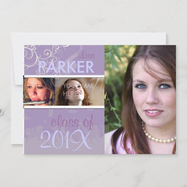 PixDezines 2011 Graduation/Photo/Cap+Gown Invitation (Front)