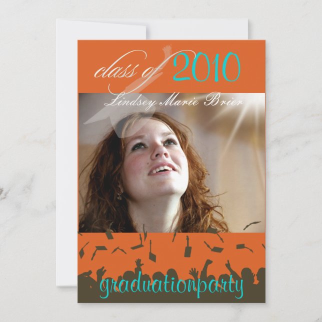 PixDezines 2011 Graduation/Photo/Cap+Gown Invitation (Front)