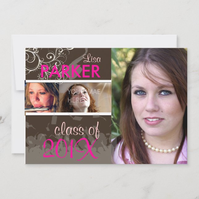 PixDezines 2011 Graduation/Photo/Cap+Gown Invitation (Front)