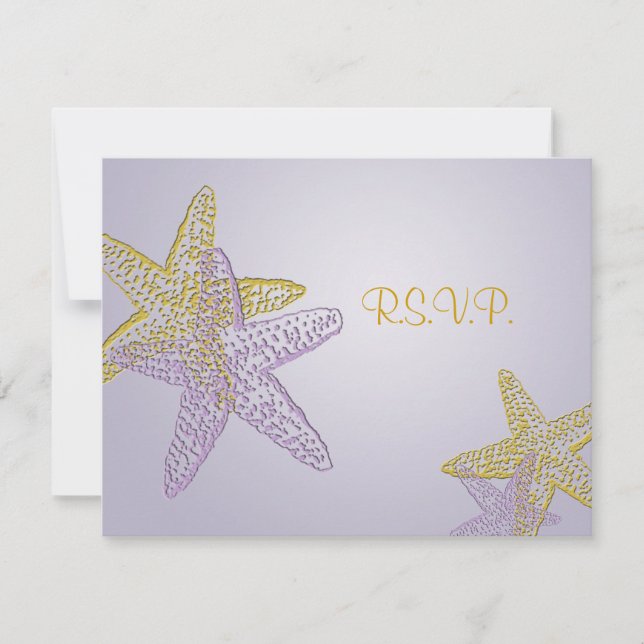 PixDezines 4.25"x5.5" rsvp, starfish for 5x7 RSVP Card (Front)