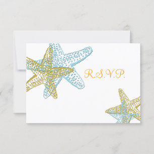 PixDezines 4.25"x5.5" rsvp, starfish for 5x7 RSVP Card
