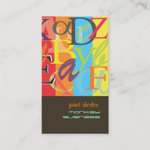 PixDezines ABC, Greek Alpha Business Card