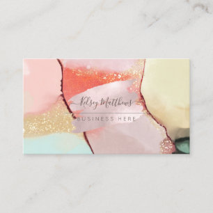 PixDezines Abstract Alcohol n Ink Business Card