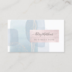 PixDezines Abstract Arrangement H2 Dusty Blue Busi Business Card