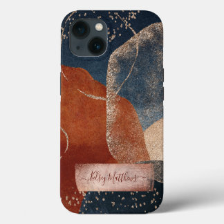 PixDezines Abstract Arrangement H2 Rose Gold iPhone 13 Case