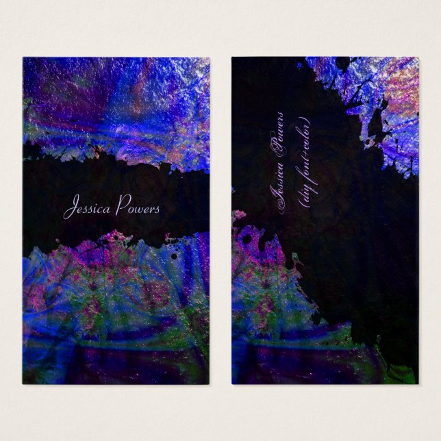 PixDezines abstract/cobalt/indigo/metallic texture (Front & Back)