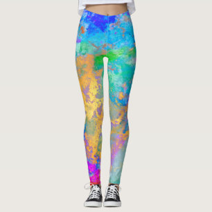 PixDezines Abstract Galaxy / Cosmic Energy Leggings