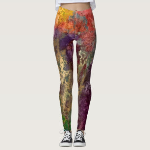 PixDezines Abstract Galaxy / Cosmic Energy Leggings