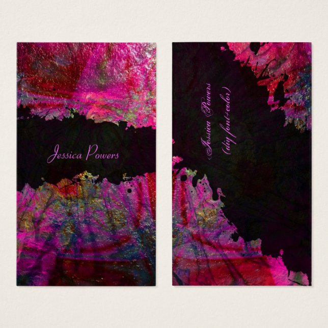 PixDezines abstract/hot pink/metallic texture (Front & Back)