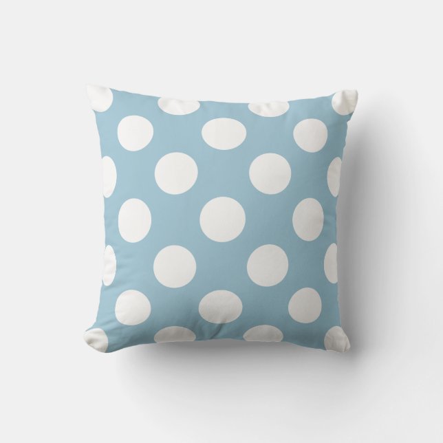 PixDezines adjustable polka dots/diy text+colours Cushion (Front)
