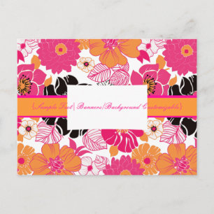 PixDezines Alegre Retro Floral, Marketing Postcard