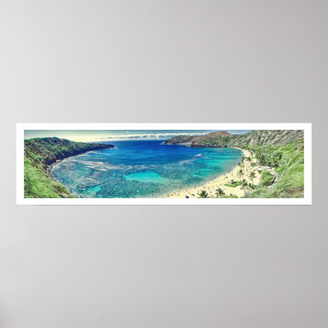 PixDezines almost vintage hanauma bay, hawaii Poster (Front)