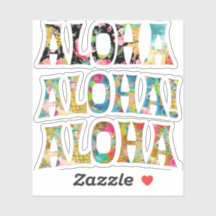 PixDezines Aloha, Black, Teal and Red