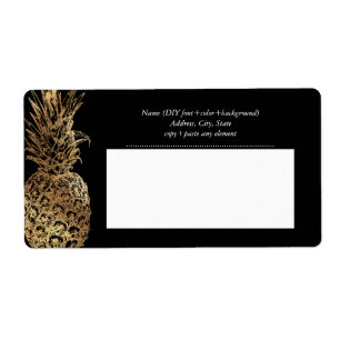 PixDezines Aloha Pineapple+Faux Gold