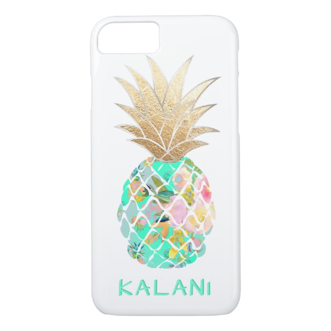 PixDezines Aloha Pineapples/DIY background Case-Mate iPhone Case (Back)