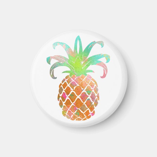 PixDezines Aloha Pineapples/DIY background Magnet (Front)