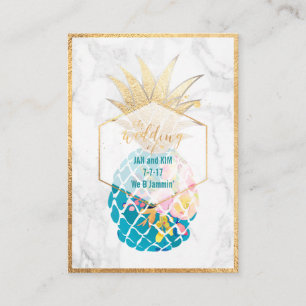 PixDezines Aloha Pineapples/Gold/Marble/Enclosure Enclosure Card