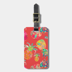 PixDezines Aloha Pineapples Luggage Tag