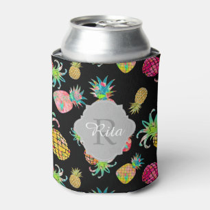 PixDezines Aloha Pineapples Pattern Can Cooler